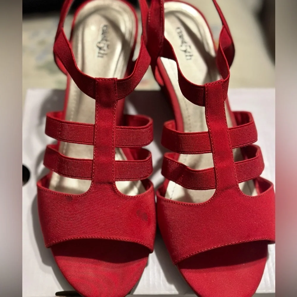 East 5th Red Wedges Size: 8.5